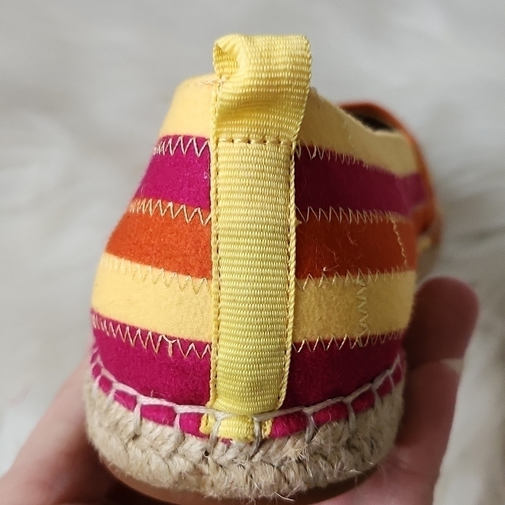 Adrienne Vittadini multicolored striped espadrilles NWOT - Picture 9 of 13